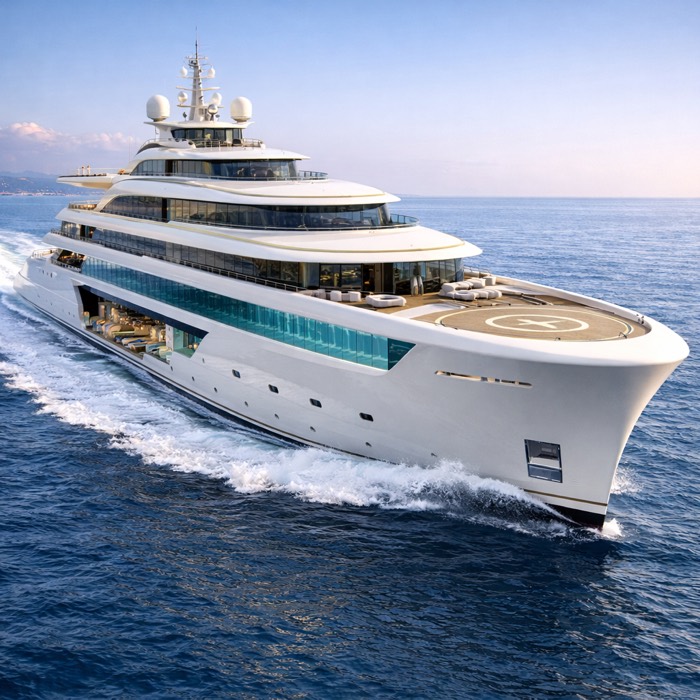 A superyacht